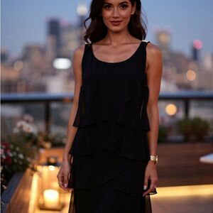 Signature Black Midi Dress